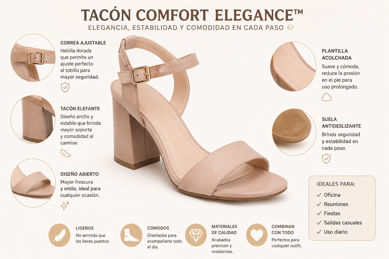 👠 Tacón Comfort Elegance™